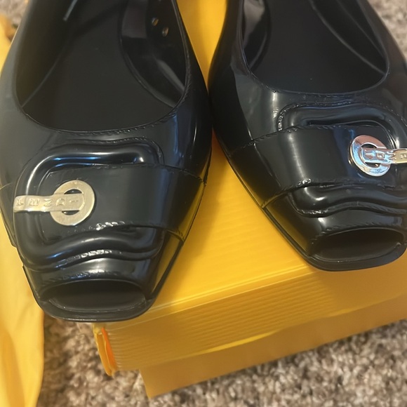 FENDI Size 37 Ballerina Flats, New In Box Black - Picture 6 of 14